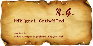 Mágori Gothárd névjegykártya